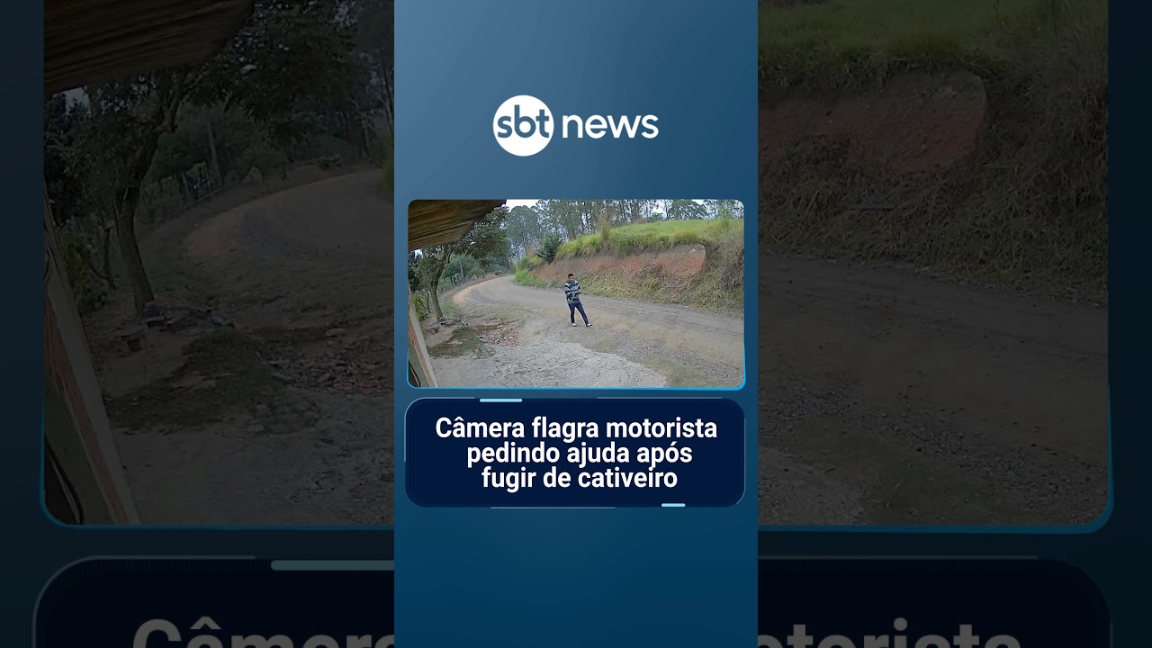 Câmera flagra motorista sequestrado pedindo ajuda após fugir de cativeiro | AloVoce