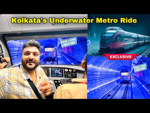 India’s First Underwater Metro Ride 😨 Howrah to Esplanade || Exclusive Metro Ride In Kolkata