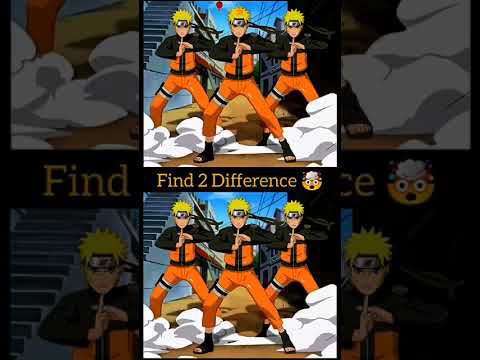find only 2 difference between photo I give you 350Rs💸✅#naruto #anime #differentspecies #trending