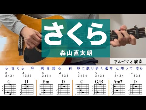 さくら /森山直太朗 - ギターコード（アルペジオ）