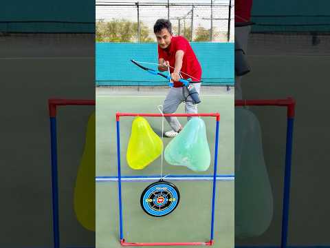 Bow and arrows set unboxing with outdoor play