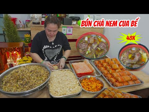 Chị Gái Miền Tây Thích Bún Chả Lên Sài Gòn Làm Bún Chả Bán Siêu Ngon Nem Cua Bể Đầy Ủ Nhân