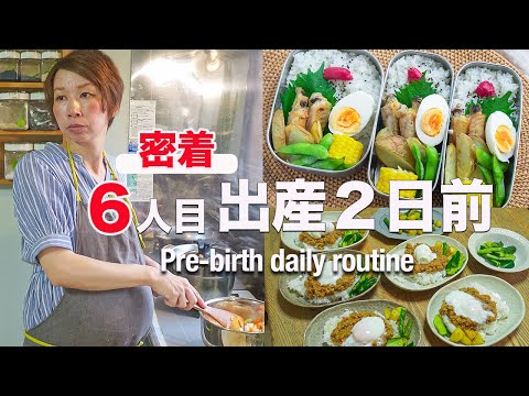 【出産直前！1日ルーティン】AM５:00起床でお弁当作り、朝ごはん、仕事｜大家族ママに休みなしBefore birth! 1 day plan.