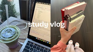 STUDY VLOG: 2025 planner, grad school study routines, journaling