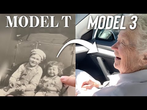 Driving My 96 Year Old Grandma in Our Tesla