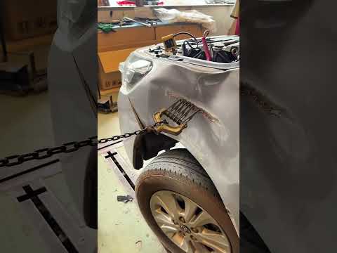 Revo Fender Dent? This Ring Pull Hack Works! #carrepair #ซ่อมรถ