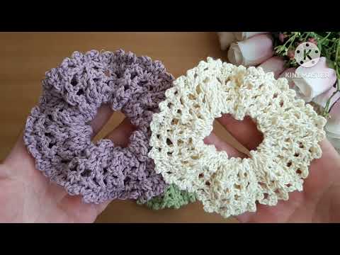 توكة شعر كروشيه عملية وسهلة جدا #crochet #crochet_stitches