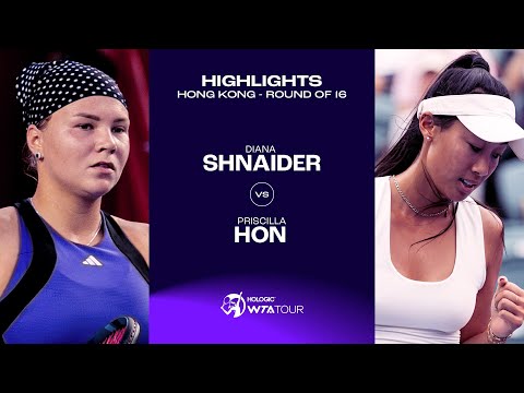 Diana Shnaider vs. Priscilla Hon | 2024 Hong Kong Round of 16 | WTA Match Highlights