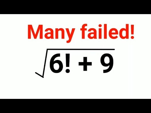 Root of (6! + 9) Many failed to do it orally!#maths #mathematics #factorial