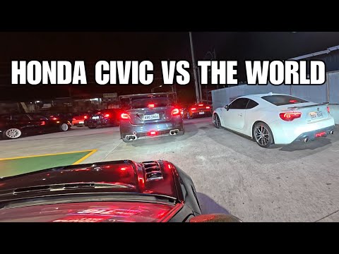 HONDA CIVIC EG VS THE WORLD EVO, GALLARDO, STI, AND BRZ