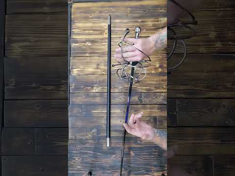 Rapier Sword- Swept Hilt- Stainless Steel-47"