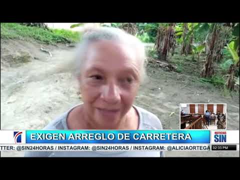 Exigen arreglo de carretera