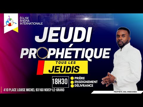 Jeudi prophétique - 100% Jésus et 100% délivrance