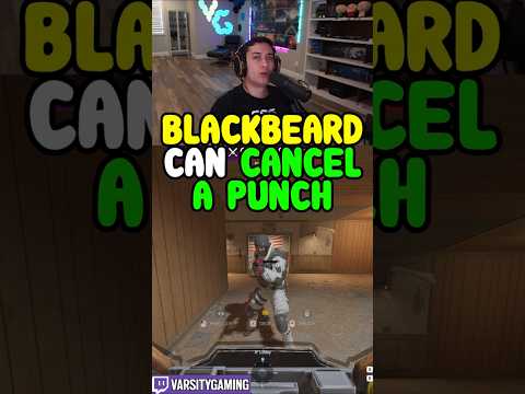 BLACKBEARD CAN COUNTER MELEES (SIEGE SCHOOL) #shorts