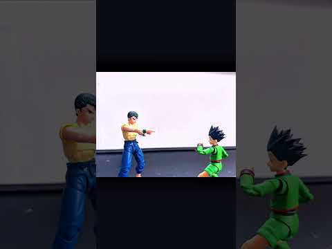 Gon vs Yusuke! #multiverse #anime #stopmotion #toys #shfiguarts #shorts #viral #fighting #fypシ #pov