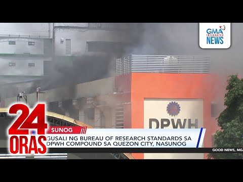 Gusali ng Bureau of Research Standards sa DPWH compound sa Quezon City, nasunog