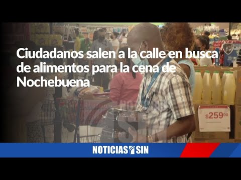 Salen a la calle en busca de alimentos para Nochebuena