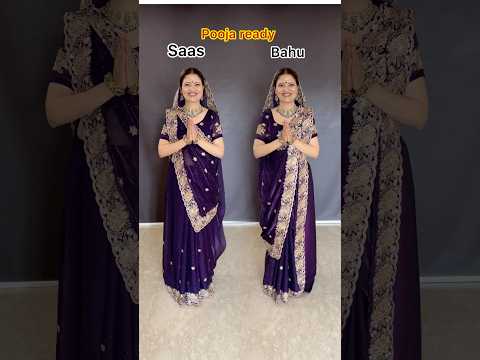 Which look did you like more, let me know in the comments saree from@MansaroverFashion-FactoryOutle