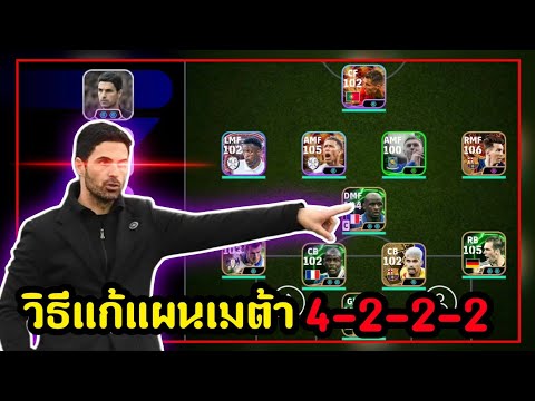 แนะนำแผนแก้ทางแผนเมต้า4222แก้ได้แน่นอนโคตรตึง!eFootball2025