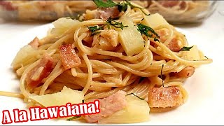 !Este Espagueti a la HAWAIANA Volvió Locos A Todos! ESPAGUETI A LA HAWAIANA CON CHULETA AHUMADA