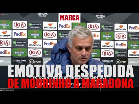 La emotiva despedida de Mourinho a Maradona… y la bonita anécdota que nunca olvidará I MARCA