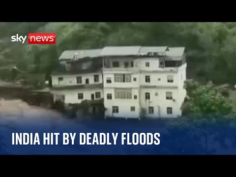 India: Floods and landslides kill several people in northern India
