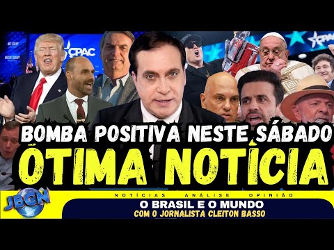 Urgente! OUTRA BOMBA NESTE SÁBADO A FAVOR DE BOLSONARO, MORAES FURIOSO, TRUMP, LULA, MILEI, MUSK