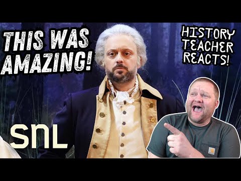 History Teacher Reacts to Washington's Dream | SNL | Nate Bargatze