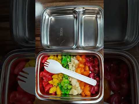 Rainbow 🌈 lunchbox (day 22) #shorts #colurful