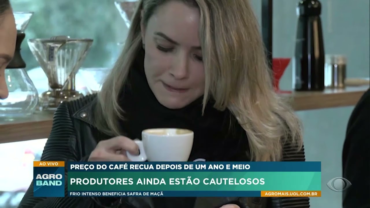 Café registrou a primeira queda após um ano e meio
