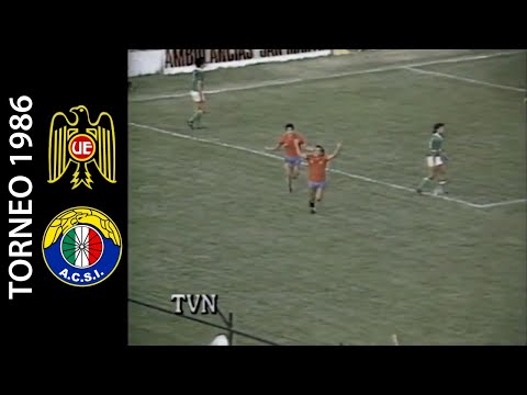 Unión Española 2-2 Audax Italiano - Campeonato Nacional 1986 - Resumen (Descenso Audax)