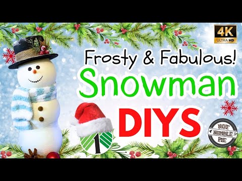 6 Frosty & Fabulous Snowman DIY Crafts | Dollar Christmas DIYS 2024