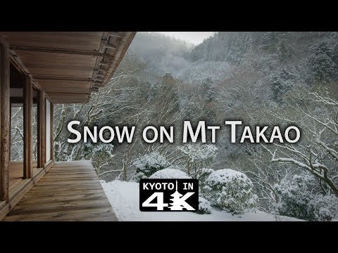 Beautiful Kyoto: Snow Day in Mt. Takao [4K]