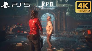 RESIDENT EVIL 2 REMAKE PS5 - Claire Story Walkthrough FULL GAME (4K 60FPS) No Commentary 