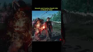 Smooth and Creative Stealth Kills in Ghost of Yotei #stealth #gaming