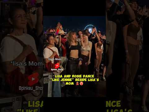 Lisa And Rosé dance "like jennie" At Coachella.💃 #blackpink #lisa #rosé #jennie