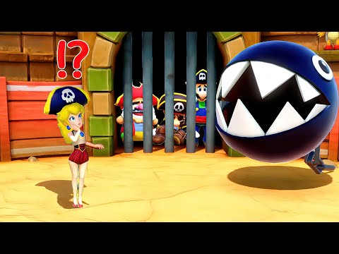 Super Mario Party - Can Peach Pirate Win These All Minigames?