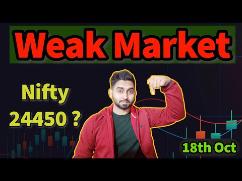 Nifty Weakness Continues I Banknifty Prediction for tomorrow 18th Oct