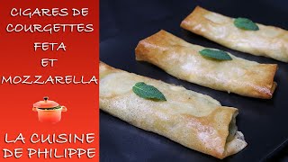 Cigares de courgettes, feta et mozzarella – Facile, léger et plein de saveurs ! 🥒🧀✨