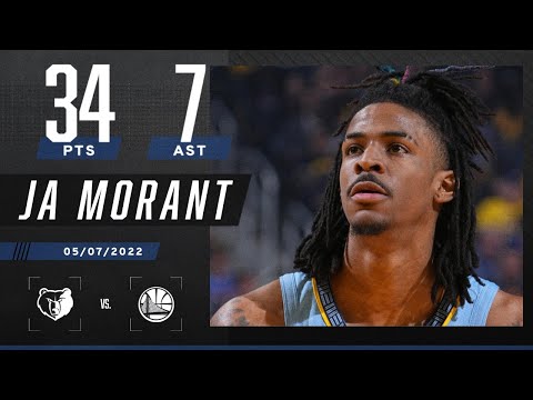 Ja Morant scores 34 PTS before leaving Game 3 with apparent knee injury video clip