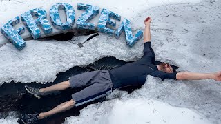 Camping on the Frozen River |Buz tutmuş derede kamp yapmak