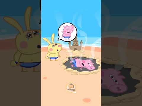 Richard Rabbit crying for George Pig  #animationmeme #funnycartoon #peppapigparody #peppapig