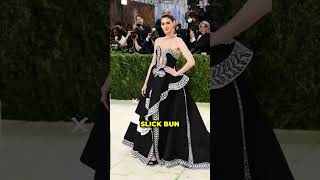 Anne Hathaway Wears Hand-Painted Dress For 2026 Met Gala. #shorts
