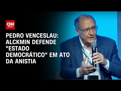 Pedro Venceslau: Alckmin defende "estado democrático" em ato da anistia | CNN NOVO DIA