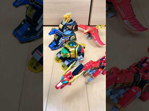 【五星戦隊ダイレンジャー】龍星王と天空気殿で遊んでみた#toys #スーパー戦隊 #powerrangers #megazord #rasuba