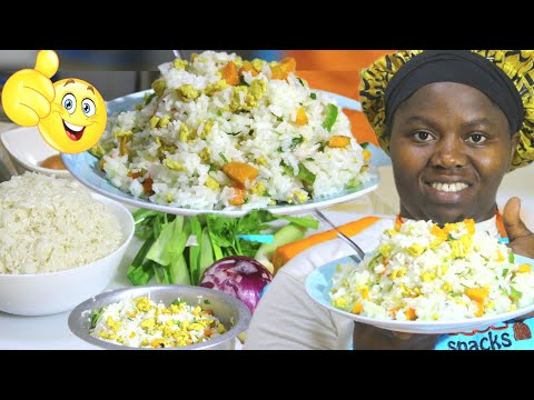 👍😋😋GUTEKA UMUCERI URIMO AMAGI URYOSHYE CYANE // EASY DELICIOUS FRIED RICE WITH EGGS RECIPE AT HOME