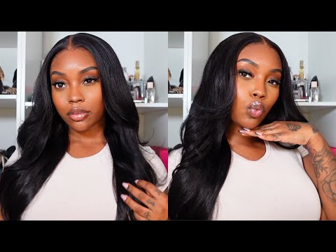 Grown And Sexy *No Baby Hair* Install | Best Skin Melted Body Wave Wig | Wiggins Hair