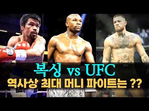 복싱 vs UFC ??!! 역사상 최고로 흥행한 머니 파이트는!!? ㄷㄷ