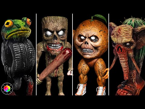 Como hacer a LOS BRAINROT ZOMBIE de PLASTILINA! 🩸🧟 (TUNG SAHUR, DIN DUN, BONECA y...) | PlastiVerse