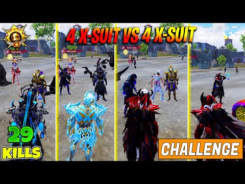 😱 OMG !! 8 X-SUIT IN THE SAME MATCH, THIS ENEMY WITH 4 X-SUIT & MYTHIC GOLDEN MCLAREN  VS ME IN BGMI